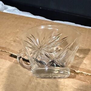 Crystal Clear Glass Teacup